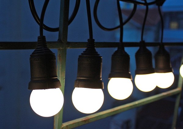 Bóng đèn led búp chanh 3w trang trí trong nhà ngoài trời 3