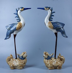 Hạc đứng trên lưng rùa