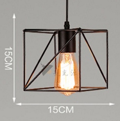 đèn thả khung sắt