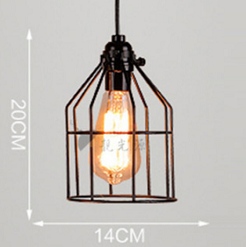 đèn thả khung sắt nghệ thuật