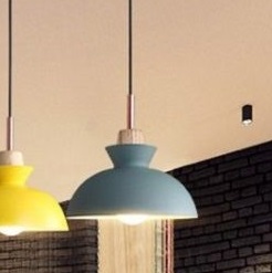 đèn thả trần chao nhóm đuôi gỗ A đèn thả trần trang trí TGAB