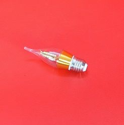 Bóng đèn LED C35 4w hình nến viền vàng đui E27