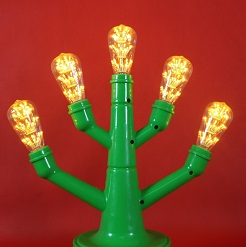 Bóng đèn led trang trí pháo hoa hình ST64, đèn trang trí độc đáo