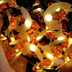 Dây đèn led đom đóm 7 mét 50 bóng, dây đèn trang trí ngoài trời, trong nhà