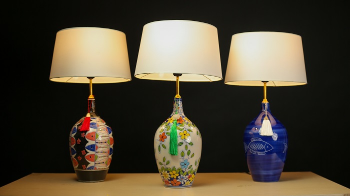 Den De Ban Trang Tri Cao Cap Vietmake Bgo005 Den Gom Hoa Cuc 3