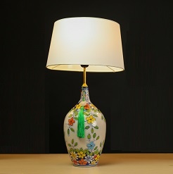 Den De Ban Trang Tri Cao Cap Vietmake Bgo005 Den Gom Hoa Cuc