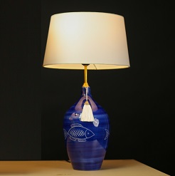 Den De Ban Trang Tri Cao Cap Vietmake Bgo014 Den Gom Xanh La