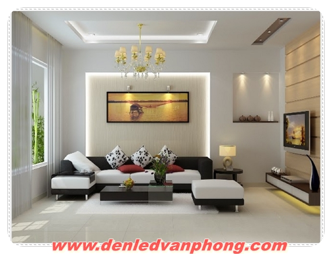 Đèn led chùm phòng khách đơn giản