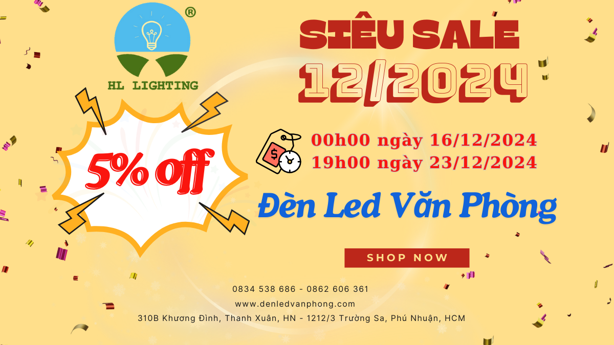 Uu Dai Thang 12 2024 Giam 5 Khi Mua Den Led Van Phong