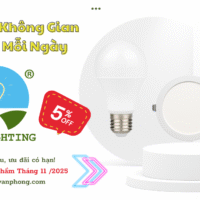 Đèn Led ốp trần HL LIGHTING, Đèn ốp trần đủ công suất 2